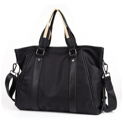 Business Briefcase Men Canvas Large Capacity Zipper Handbag Crossbody Bags Shoulder Computer Bag