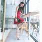 Transparent high-heeled sandals female fairy style fashion thin heels with open toe net red summer