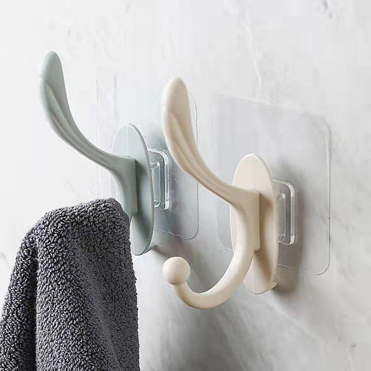 Perforation-free Coat Hook Wall-mounted Thickened Thickened Door Back Hook Bathroom Coat Rack Hook Bathroom Hooks