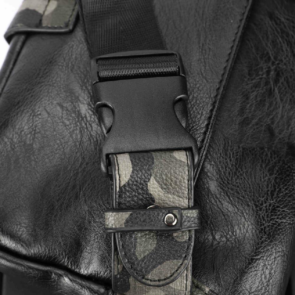 Retro Waist Bag Men Color Matching Mobile Phone Bag Outdoor Leisure Sports Riding Shoulder Bag