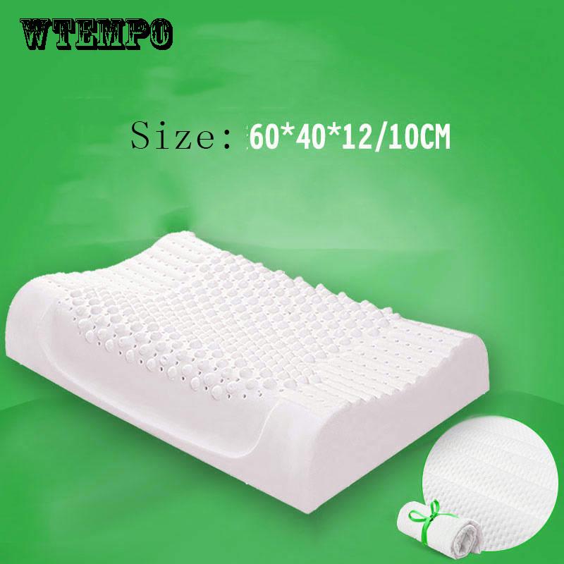 Latex Pillow Thai Latex Pillow Import Natural Rubber Neck Massage Cervical Pillow Adult