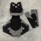 3PCS Seamless Knitted Yoga Suit Set Four Seasons Universal Hip Lift Fitness Sports Suit Gym Running Trousers Vest Long-sleeved Jacket Three-piece Set
