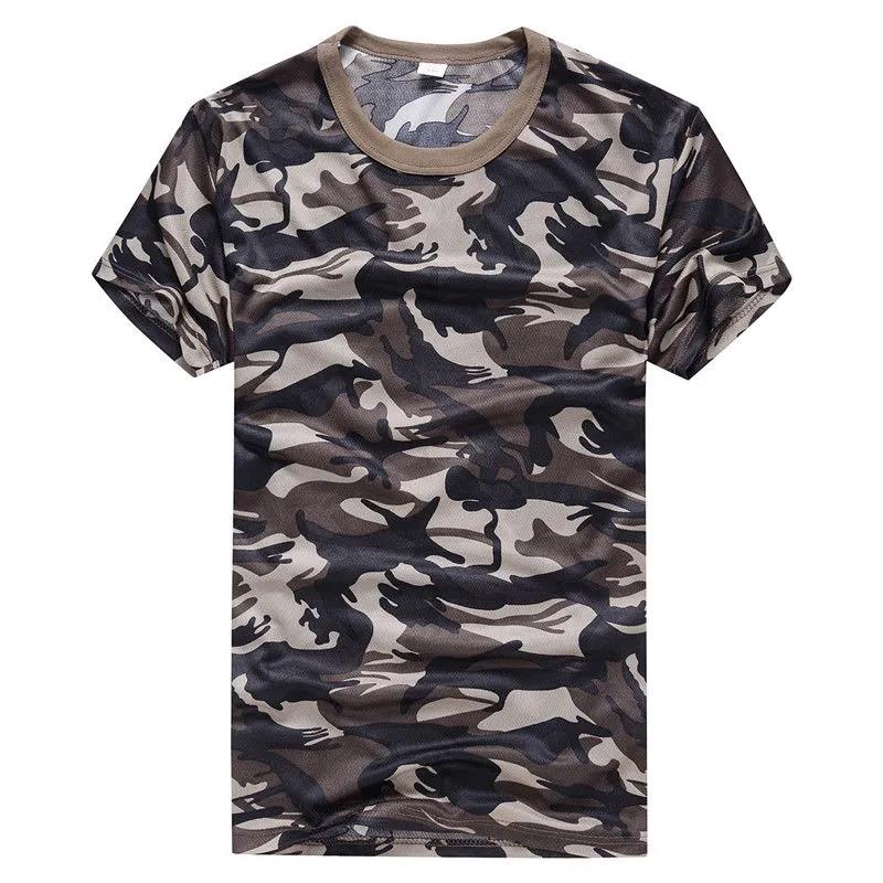 3 Pcs Camouflage Shirts Men Tees Wear-resistant Breathable T-shirt Casual Half Sleeve Pullover Labor Protection Clothing Summer
