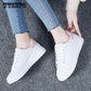 Women Platform Creepers White Flat Student Girls Sport Shoes Sneakers
