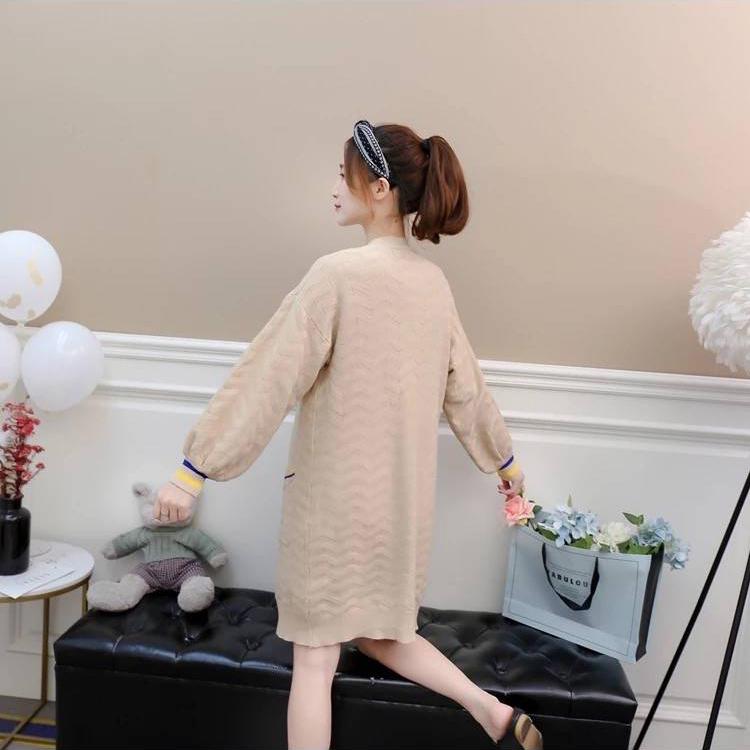 Long Sweater Cardigan Women's Jacket Outer Loose Sweaters All-match Sweaters Women's Fashion