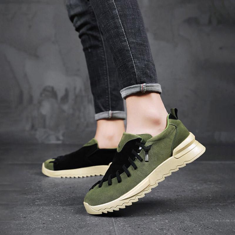 Spring Board Shoes Men's Trend Students Casual All-match Breathable Leather Shoes Men's Shoes Men's Summer