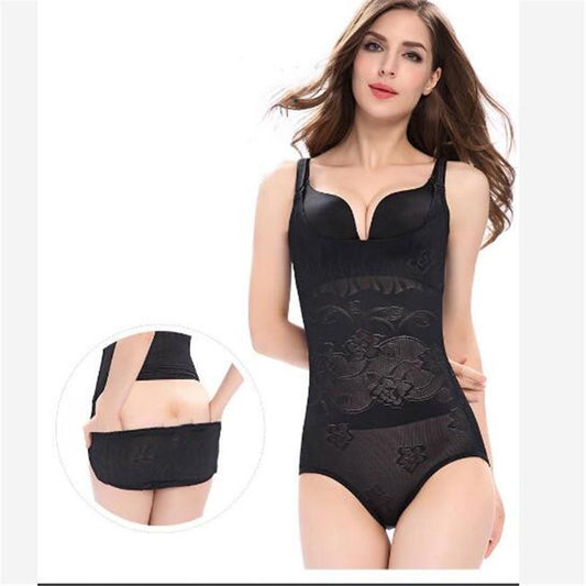 2PCS/set Postpartum Waist Bodysuit Tummy Control Waist Trainer Women Sexy Siamese Corset Postpartum