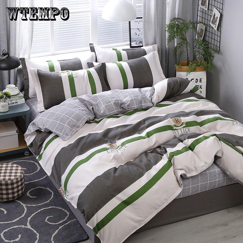 WTEMPO Brand Bedding Sets Bed Linen Duvet Cover Flat Sheet Bedding Set Winter King  Queen Bed Set