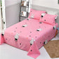 Three-piece Bedding, Pillowcase, Sheet, Three-piece Cotton, Skin-friendly, Breathable, Sweat-absorbent, Washed Cotton Sheets