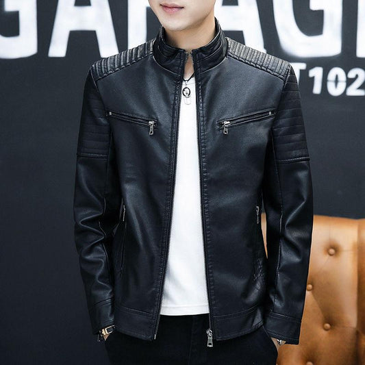 Autumn Men's PU Leather Jacket Male Fashion Male Jacket Casaco Masculino Casual Coat Male Clothing