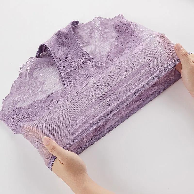 Ladies High Waist Panties Lace Abdomen Hip Lift Girls Briefs Sexy Seamless Breathable Cotton Crotch Summer Thin Triangle Shorts