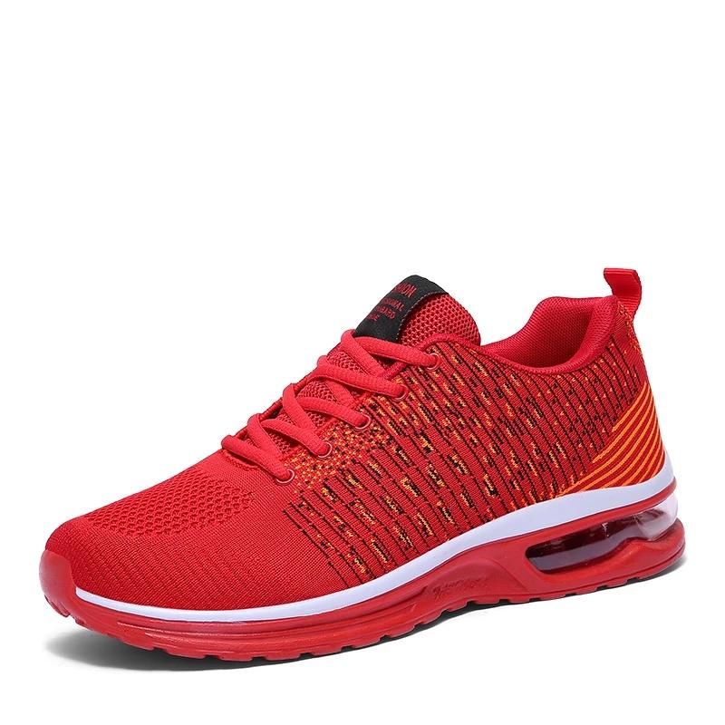 Men's Sports Shoes Running Shoes Mesh Breathable Fitness Shoes Korean Version Large Size Lightweight Outsole Non-slip Casual Shoes Men