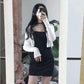 Black Suspender Skirt Dress Was Thin with A Little Black Dress Hepburn Style Skirt Female