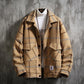 Autumn and Winter Woolen Jacket, Warm and Thick Tops, Trendy All-match Jacket for Young Men