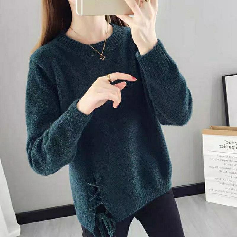 Autumn and Winter Mink Velvet Sweater Loose Casual Jacket Fashion Knitted Blouse
