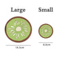 6pcs Cartoon Fruit Cute Table Mat Silicone Mat Non-slip Anti-scalding Coaster