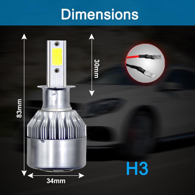Super Bright Car LED Headlights H1 H7 H11 H9 H3 9005 9006 9012 High-brightness Far and Near Spotlight Bulb Headlight H4 White Light 12V24V 360W