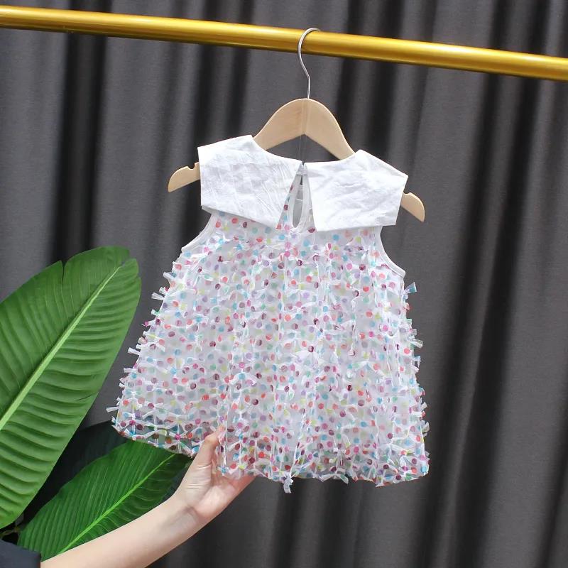 Girl Baby Dress Summer Baby Children's Clothing One-year-old Clothes Girls Summer Princess Dress Tutu Skirt