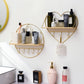 Nordic Style Living Room Bedroom Room Storage Rack Free Perforated Iron Love Shelf Toilet Wall Decoration Rack