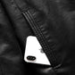 Motorcycle Leather Jacket Men Men's Leather Jackets Fashion Street Style Masculina Man Leather Coats