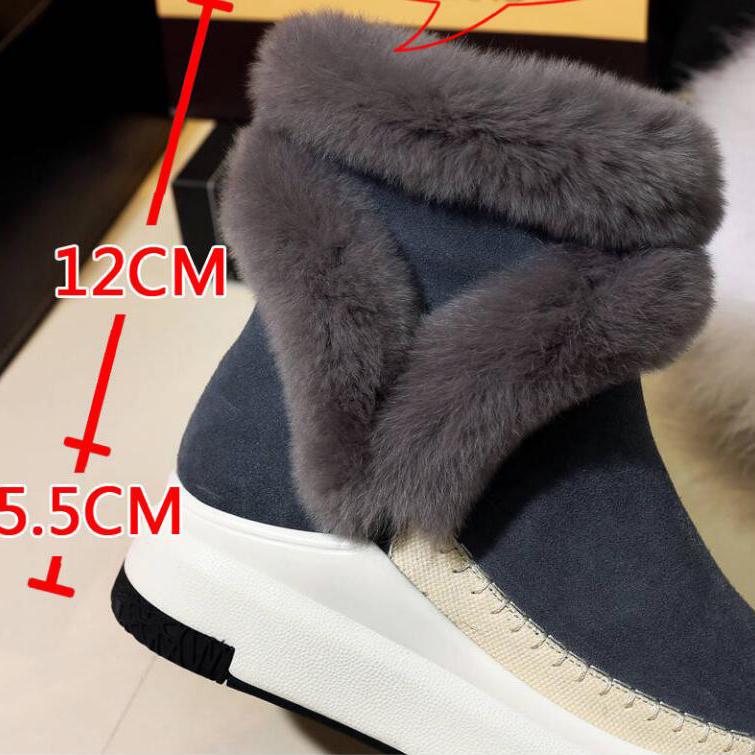 Pair of Women Boots Winter Women Snow Boots Women Platform Boots Winter Female Warm Botas Mujer