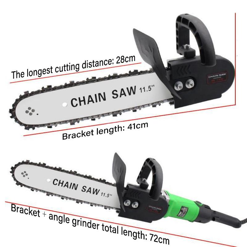 4m Wire Length Electric Chain Saw Luxury Suit 11.5 Inch Chain Saw Plus 980W Angle Grinder Garden Tools Logging Tools