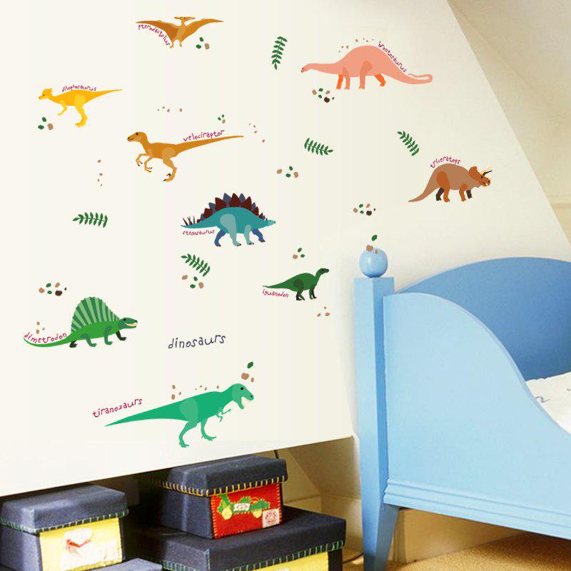 [Wall sticker ]Original Jungle Dinosaur Wall Stickers For Kids Rooms Baby Room Decor Kitchen Bathroo