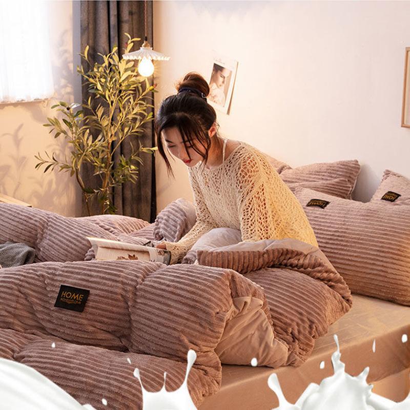 Winter Coral Velvet Pillowcase Double-sided Magic Velvet Pillowcase Thickened Warmth Single Velvet Pillowcase Set