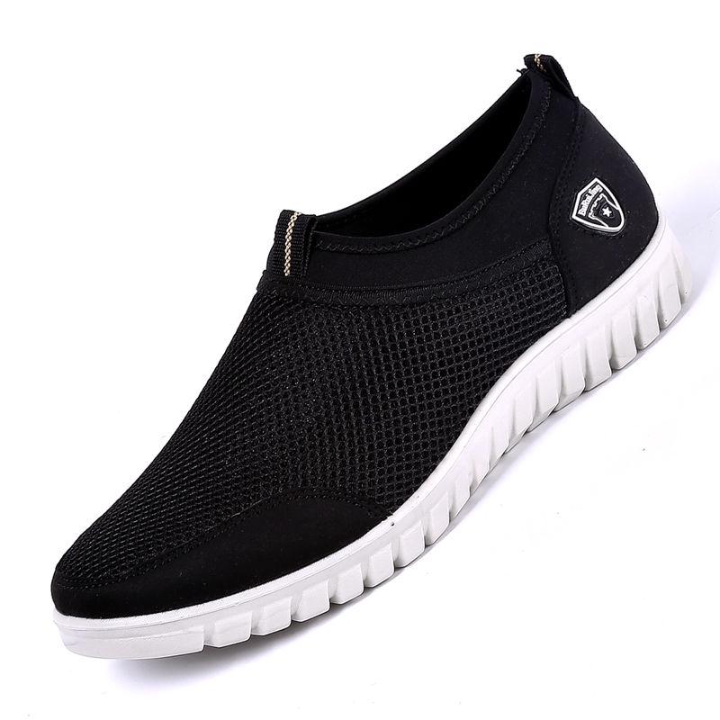 Summer Mesh Shoe Sneakers for Men Shoes Breathable Men's Casual Shoes Slip-On Male Shoes Loafers Casual Walking 38-48