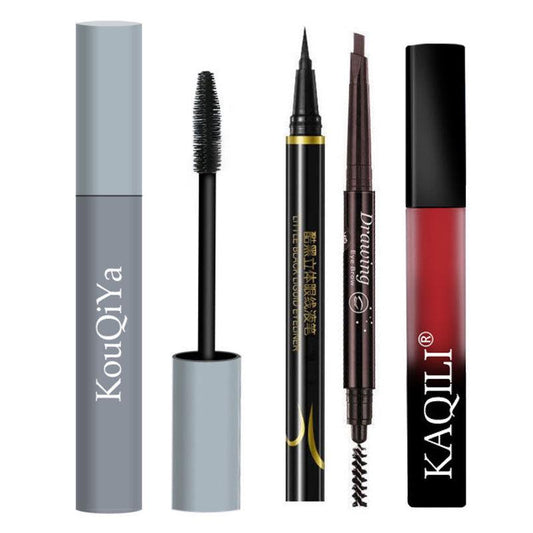 Goddess mascara waterproof non-smooth stretch anti-sweat slender curl long dense Not to discolor
