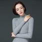 Women's Autumn and Winter Long-sleeved Large Size Warm Sweater Cashmere Thick Turtleneck Sweater