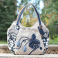 Women Anvas Cotton and Linen Woven Handbag Casual Daily Shopper Simple Ethnic Style Animal Flower Print Pattern