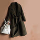 Cashmere Coats Women Woolen Coats Women Winter Coat with Belt Overcoat 2019 Wool Jackets Trench Coat