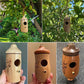 Hummingbird House Wooden Hummingbird House for Outside Hanging, 2Pcs Hummingbird Houses for Outside for Nesting