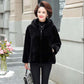 Autumn and Winter Models of Imitation Fur Coat Women's Mink Velvet Western-style Lady Wide Lady High-end Hooded Mink Coat Cotton Jacket