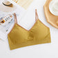 Korean Version Simple Solid Color Breathable Girl Short Beautiful Back Backing Suspender Wrap Bra Vest Bra