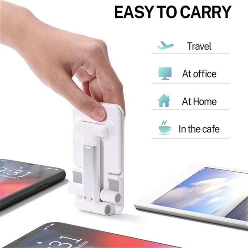 Universal Foldable Phone Stand Support Desk Mobile Phone for IPhone IPad Adjustable Metal Desktop Tablet Holder