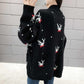 Autumn and Winter Casual Sweater Mid-length Knitted Top Loose Large Size Women's Jacket