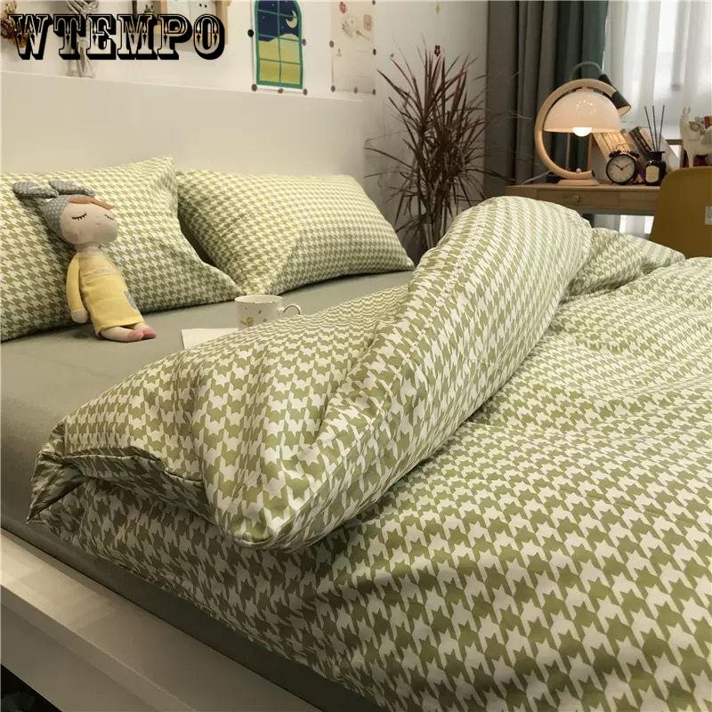 Fashion Simple Style Home Bedding Sets Bed Linen Duvet Cover Flat Sheet Winter King Queen Twin