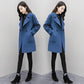 Autumn and Winter Women's Mid-length Woolen Coat Fashionable Large Size Woolen Coat Loose Small Woolen Coat