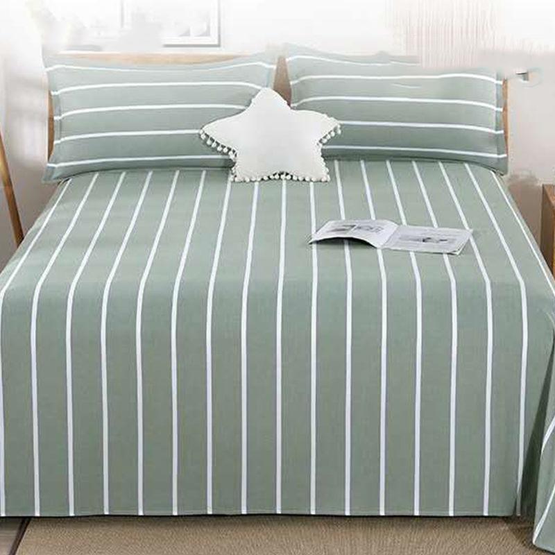 Three-piece Cotton Bed Linen Single-piece Bedding Single Double Four Seasons Universal Naked Sleep Thick Cotton Washable