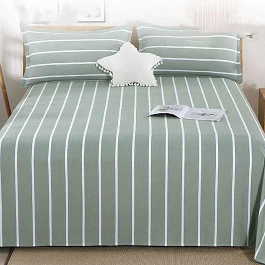 Three-piece Cotton Bed Linen Single-piece Bedding Single Double Four Seasons Universal Naked Sleep Thick Cotton Washable