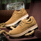 Spring and Autumn Men's Low Top British Shoes Logging Shoes Casual Sneakers Outdoor Workwear Shoes All-match Leather Shoes Men's Shoes