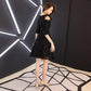 Evening Dress Female Banquet Noble Temperament Black Thin French Party Dress