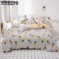 4pcs Cotton Bed Cover Bedding Sheet Sets Wedding Bed Sets