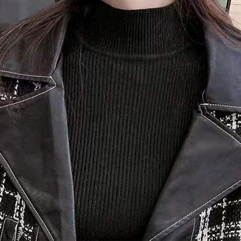 Jacket Women's Spring and Autumn Women's Korean Style Stitching Slim Slim Design Suit