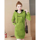 Winter Woman's Loose Sweatshirt Long sleeve Hooded clothes Wild Large size Casual coat keep warm