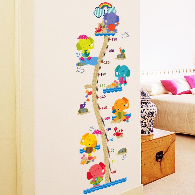 Self-adhesive Bedroom Measurement Small Animals Height Stickers