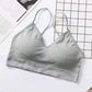 Korean Version of The Anti-glare Fashion Sweet and Sexy Breathable Threaded Sling Beautiful Back Vest Tube Top No Steel Ring Bra