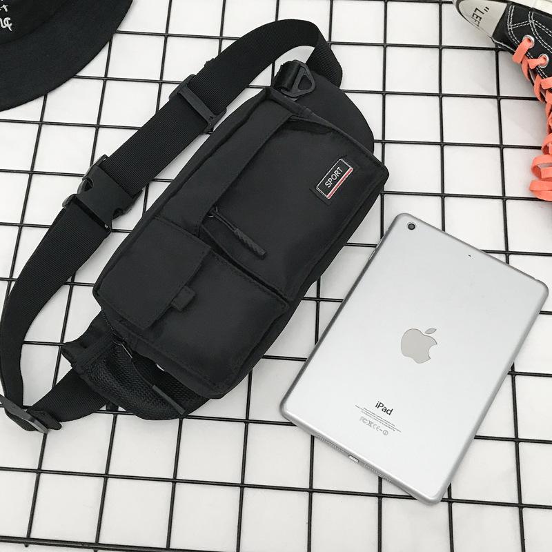 Waist Bag Men and Women Multi-function Chest Bag Messenger Bag Fitness Sports Canvas Shoulder Bag